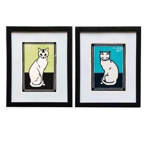 Set of two 8x10 framed Julie de Graag Prints